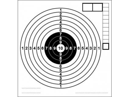 Terč vzduchovkový 140x150mm