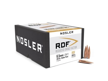 Střely Nosler RDF 6,5mm, dia .264, 130grs - MAXIpack 500ks