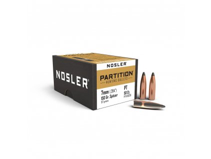 Střely Nosler Partition 7mm, dia .284, 150grs