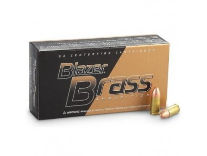 Náboj kulový CCI, Blazer Brass, 9mm Br., 95GR (6,15g), FMJ