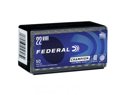 Náboj kulový Federal, Champion, .22WMR, 40GR (2,6g), FMJ
