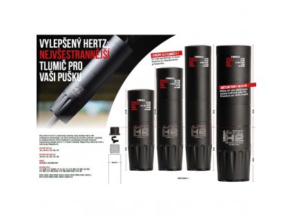 Tlumič A-TEC, model H2 Mega, 3 modulový, pro ráže do .30" (7,62mm), na adaptér A-LOCK Mini