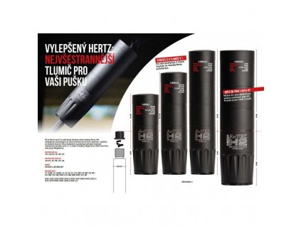 Tlumič A-TEC, model H2 Mega, 3 modulový, pro ráže do .30" (7,62mm), na závit 5/8"-24 UNEF