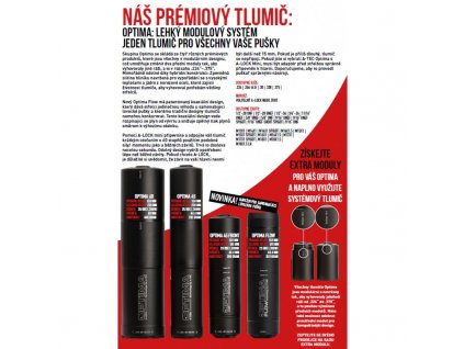 Tlumič A-TEC, OPTIMA 45 Front, modulový, pro ráže do .223" (5,56mm), na závit M14x1mm