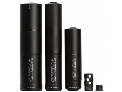 Tlumič A-TEC, model OPTIMA 45, modulový, pro ráže do .30" (7,62mm), na adaptér A-LOCK Mini