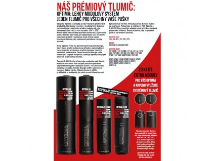 Tlumič A-TEC, model OPTIMA 60, modulový, pro ráže do .30" (7,62mm), na adaptér A-LOCK Mini