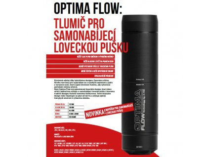 Tlumič A-TEC, OPTIMA 45 Flow, modulový, pro ráže do .375" (9,3mm), na adaptér A-LOCK Mini