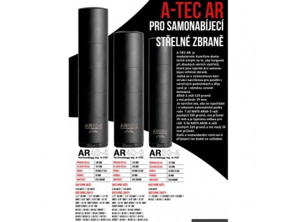 Tlumič A-TEC, AR 40-3, modulový, Cerakote,pro ráže do .30" (7,62mm), na závit 5/8"-24 UNEF