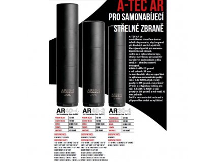 Tlumič A-TEC, AR 30-4, modulový, pro ráže do .223" (5,56mm), na adaptér A-LOCK Mini