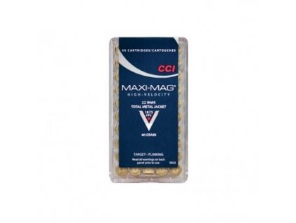 Náboj kulový CCI, Target/Plinking MAXI-MAG, .22 WMR, 40GR (2,6g), TMJ
