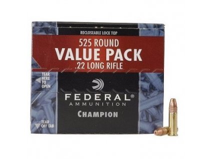 Náboj kulový Federal, Champion Target, .22 LR, 36GR (2,3g), Copper Plated HP