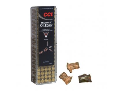 Náboj kulový CCI, Mini-Mag Segmented, .22LR, 40GR (2,6g), SHP (Segmented Hollow Point)
