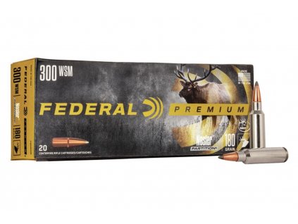Náboj kulový Federal, Premium Vital Shok, .300 WSM, 180GR (11,6g), Nosler Partition