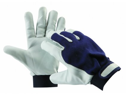 Pracovní rukavice PELICAN BLUE, jemná lícová kozinka, vel. 9
