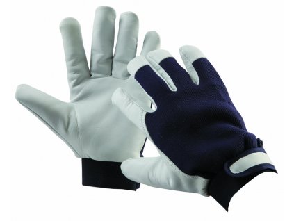 Zateplené rukavice PELICAN BLUE, jemná kozinka, vel. 9