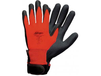 Pracovní rukavice JACDAW, PVC na dlani a prstech, vel. 9