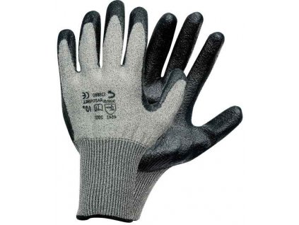 Pracovní rukavice RAZORBIL, nitril na dlani a prstech, vel. 8
