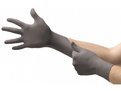 Nepudrované nitrilové rukavice s rolovaným okrajem TOUCH N TUFF 93-250, vel. 9