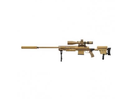 Puška opak. Haenel, Mod.: RS 9, Ráže:.338 Lapua Mag., hl.:690mm, úsťová brzda, písková