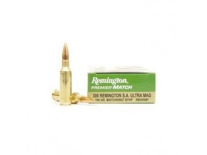 Náboj kulový Remington, Premier Match, .300 Rem.SA Ultra Mag. 190GR/12,3g, Match King BTHP