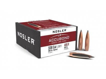 Střela Nosler AccuBond Long Range Bullet; 338 Caliber 300 gr.