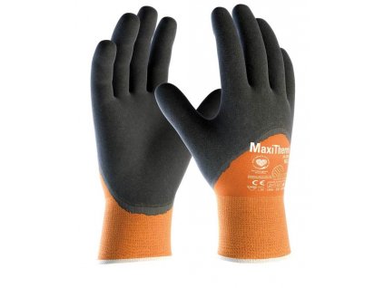 Rukavice MaxiTherm, 3/4 máčené v latexu vel. 10