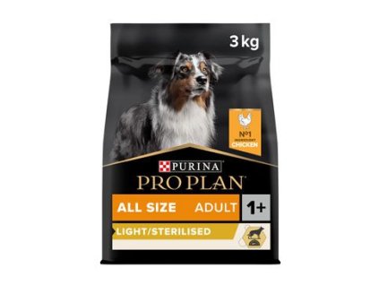 ProPlan Dog All Size Adult Optiweight(Sterilised) 3kg
