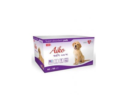 Podložka absorbční pro psy Aiko Soft Care 60x58cm100ks