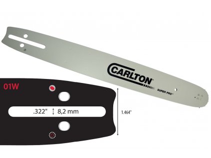 Vodící lišta CARLTON Super Pro 15", .325", 1,5 mm