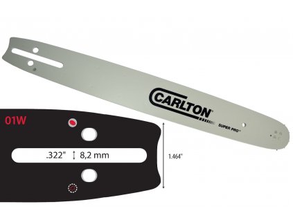 Vodící lišta CARLTON Super Pro 16", .325", 1,5 mm