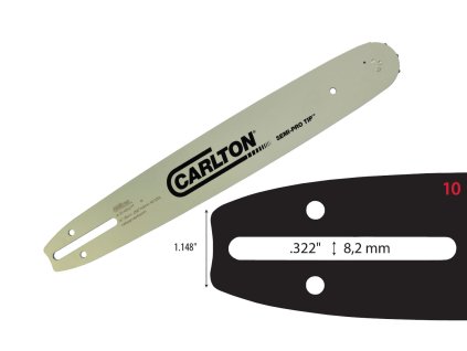 vodici lista carlton semi pro tip 12 13mm 38 lopro 22775