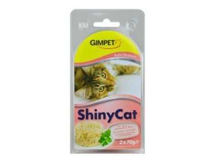 Gimpet kočka konz. ShinyCat kuře/krab 2x70g