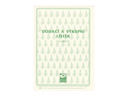 Dodací a výkupní lístek