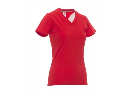Dámské tričko V-NECK LADY červená XL