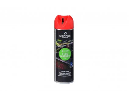 Značkovací sprej SOPPEC Fluo Marker, 500ml, červený