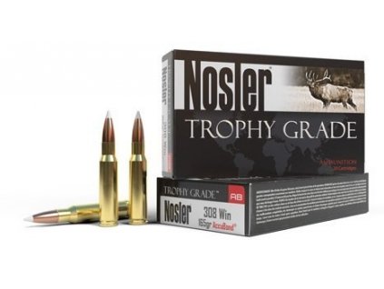Náboj kulový Nosler, Trophy Grade, .308 Win., 150GR (9,7g), Accubond