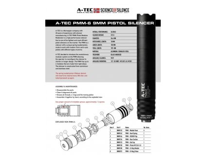 Šroubení A-TEC, pro tlumiče PMM-6, závit M12x07,5