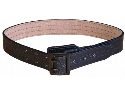 Služební kožený opasek - Sam Browne (Délka 80 cm)