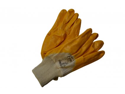 Pracovní nitrilové rukavice, žluté