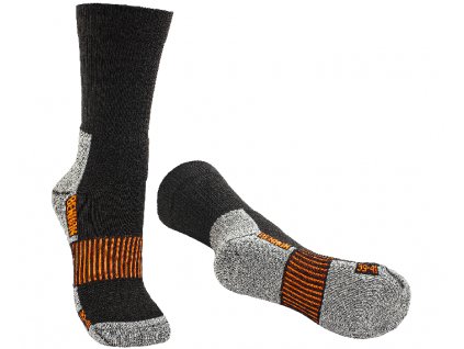 MERINO TREK Sock black (Velikost 36-38)