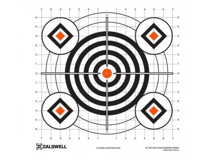 Zaměřovací terč Caldwell Bullseye, 10 ks