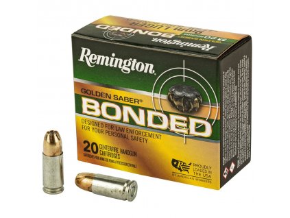 Náboj kulový Remington, Golden Sabre, 9mm Luger, 147GR (9,52g), BJHP Bonded