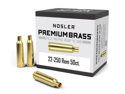 Nábojnice Nosler Premium Brass .22-250 Rem. (50 ks)