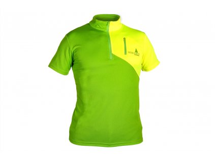 Funkční tričko IF krátký rukáv, zeleno - žluté