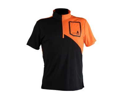 Funkční tričko IF, krátký rukáv, černo - oranžové