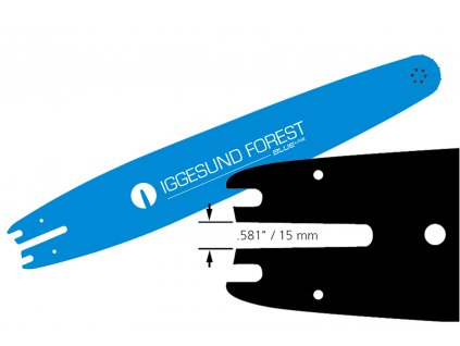 Harvestorová lišta IGGESUND BLUE Line 2806, 60 cm, .404", 2 mm