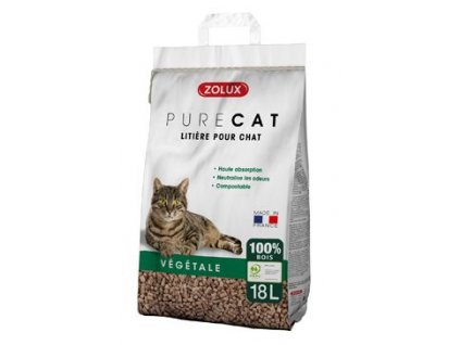 Podestýlka PURECAT Wooden Pellets 18l Zolux