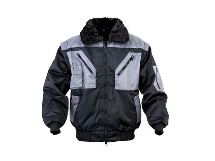 pracovni bunda forester cerno seda 28834
