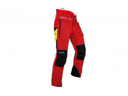 Protipořezové kalhoty PFANNER Ventilation, červené - XXXL