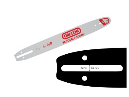 Vodící lišta OREGON Single Rivet 12", .3/8", 1,3 mm